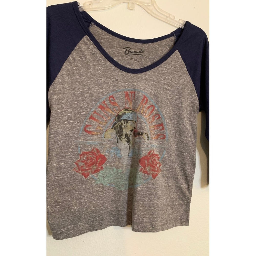 GNR Guns N Roses Band Tee Womens Long‎ sleeve rock baseball tee